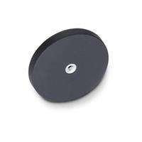 GN 51.5 Retaining Magnet Disc Shaped with Female Thread with Rubber Jacket